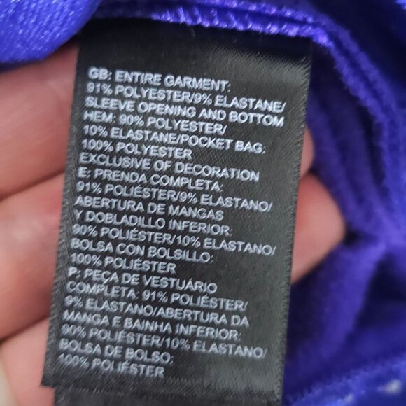 The North Face Girls FlashDry-XD Hoodie Dress M 10/12 Purple Polyester Elastane - Picture 5 of 6